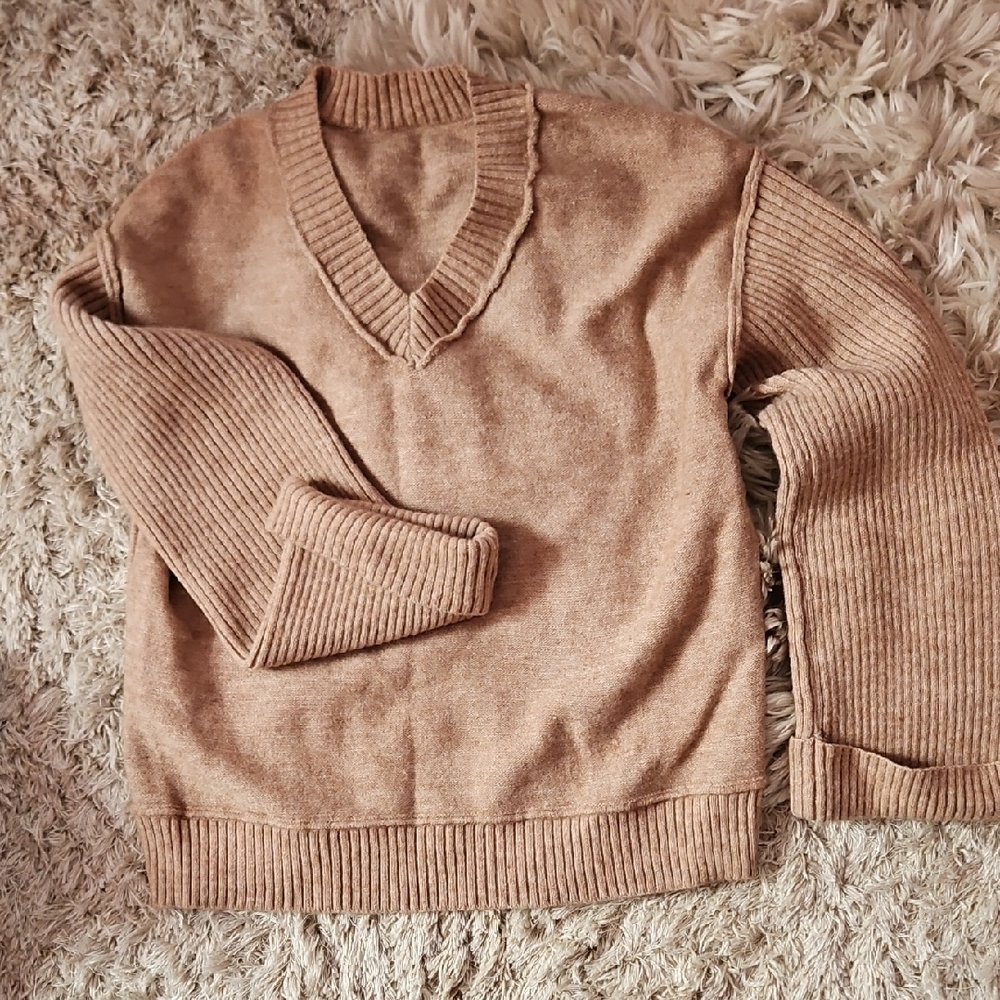 Oversized Tan Sweater